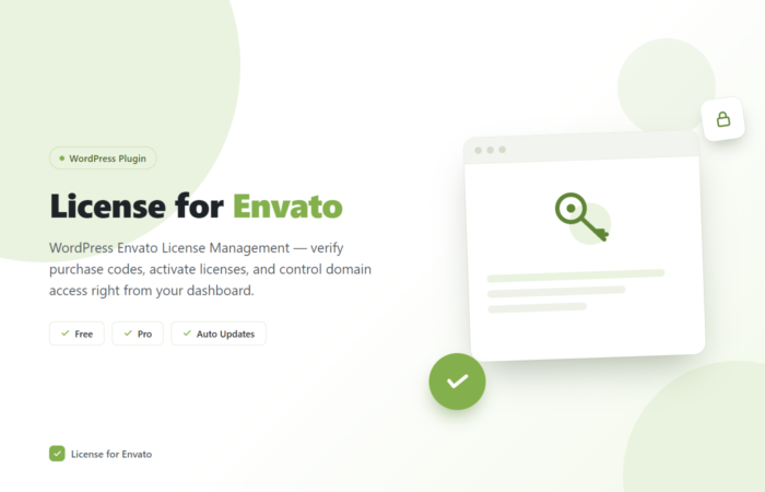 License for Envato WordPress plugin